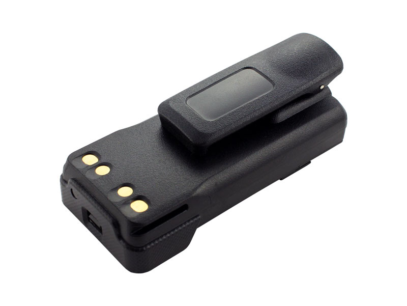 Akku für Motorola Funkgeräte der Serien DP2000, DP4000. Rückseite Akku für Motorola Funkgeräte der Serien DP2000, DP4000. Rückseite