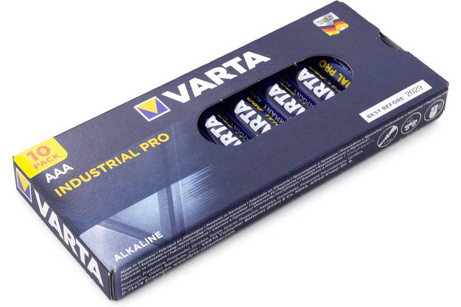 10 Varta Batterien Micro, AAA, LR03, MN2400, 4003 Industrial Alkaline 10 Varta Batterien Micro, AAA, LR03, MN2400, 4003 Industrial Alkaline