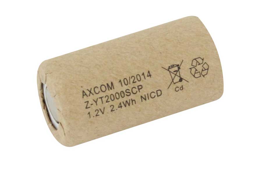 NiCD Akku SUB C - YT2000SCP (VPE 25 Stk.) - 1,2V/2,0Ah