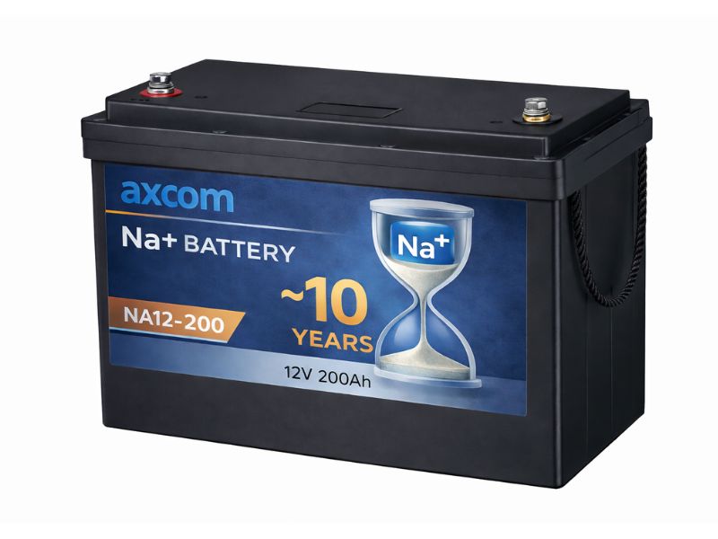 Axcom Natrium Ionen Akku 12V 200Ah mit M8 Kontakten Axcom Natrium Ionen Akku 12V 200Ah mit M8 Kontakten