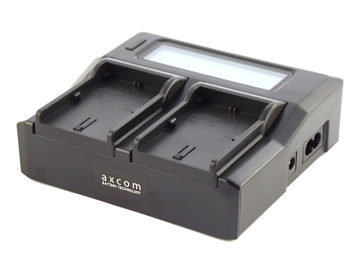 Doppel-Tischladegerät LCD Anzeige für Canon Akku LP-E6