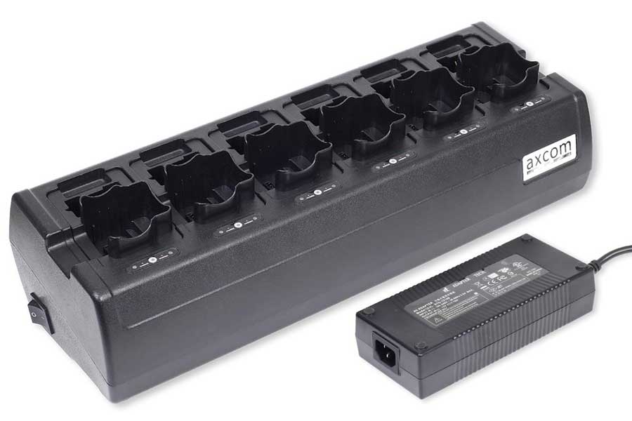 6+6-Stationen Ladegerät inkl. Adapter für Motorola MTP8500EX 6+6-Stationen Ladegerät inkl. Adapter für Motorola MTP8500EX