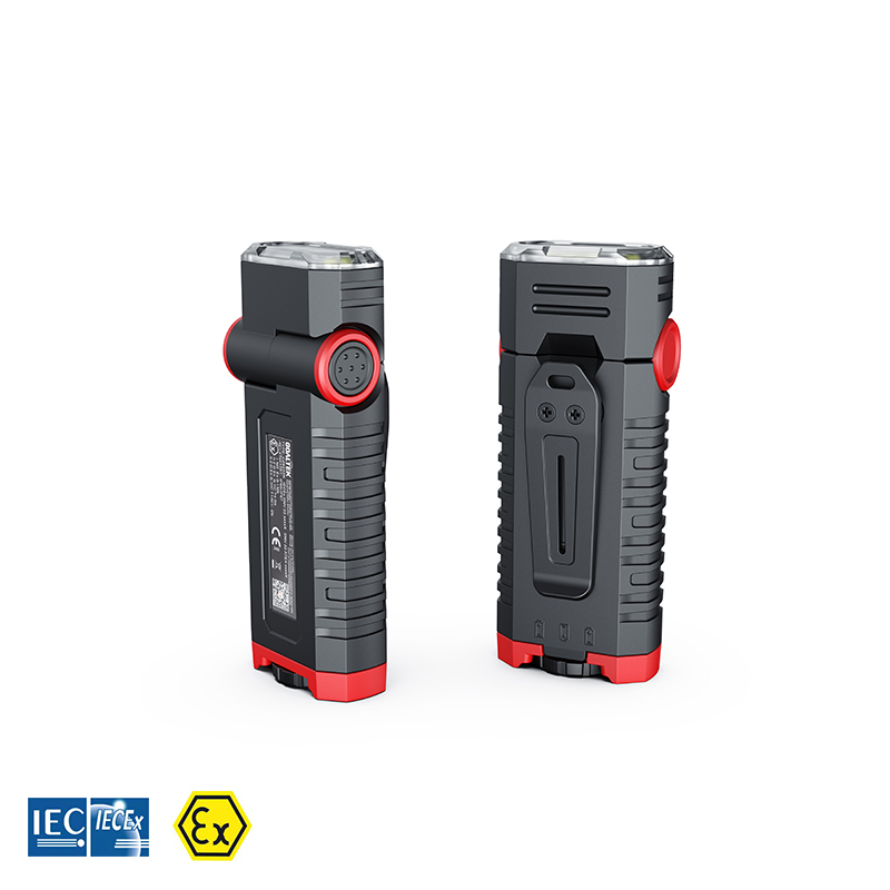 Taschenlampe EX-geschützt, 90° Rotationskopf, batteriebetrieben, ATEX, 15h Leuchtdauer Taschenlampe EX-geschützt, 90° Rotationskopf, batteriebetrieben, ATEX, 15h Leuchtdauer