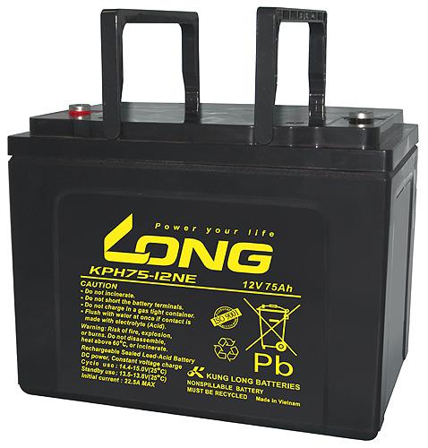 Long Bleiakku KPH75-12NE - 12V 75Ah - zyklenfest Long Bleiakku KPH75-12NE - 12V 75Ah - zyklenfest