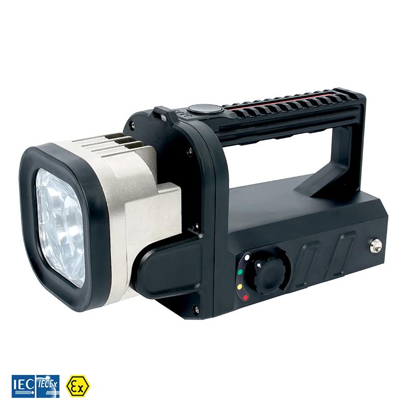 Handlampe EX-geschützt, inkl. Li-Ion Akku, ATEX, 12h Leuchtdauer