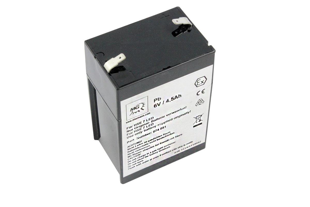 PB-Akku für Handlampe Eisemann HSE7LED PB-Akku für Handlampe Eisemann HSE7LED