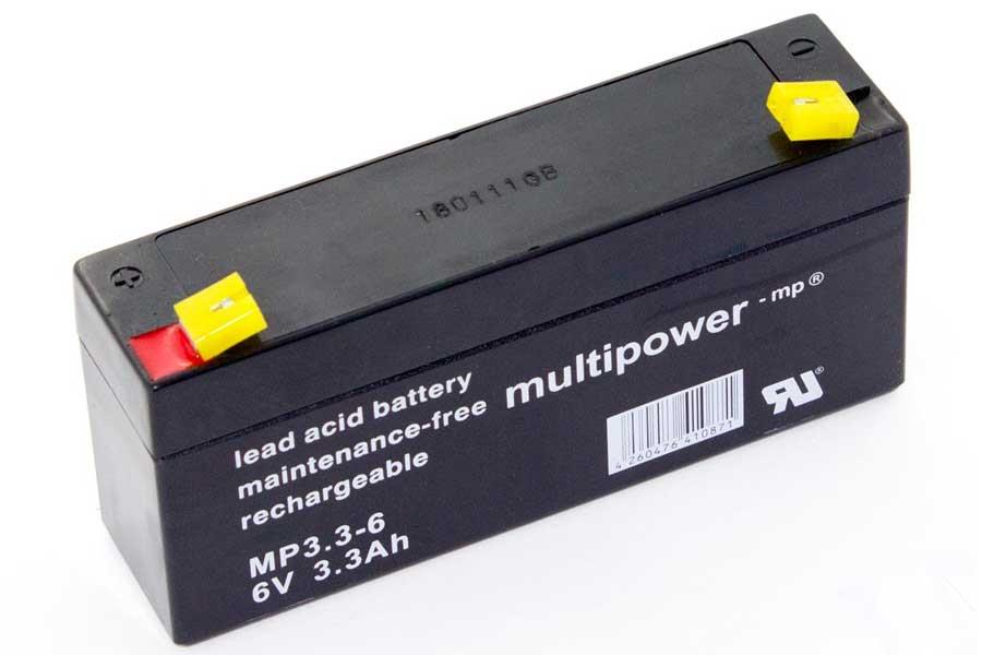 MULTIPOWER Bleiakku MP3.3-6 - 6V 3,3Ah