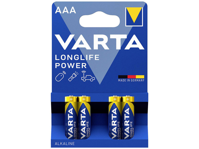 NiMH Akku Varta Micro AAA/LR03 1,2V 1000mah 4er Blister (wiederaufladbar)