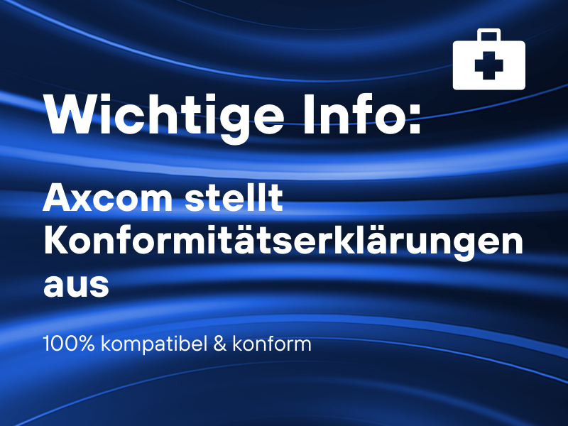 Axcom stellt Konformitätserklärungen aus!