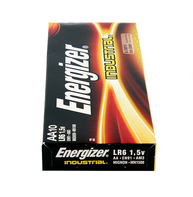 Energizer Mignon AA, LR6 Batterie, Industrial Alkaline, Verpackungseinheit VE10