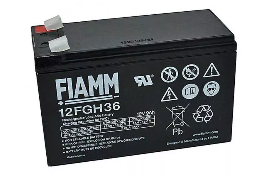 FIAMM Bleiakku FGH20902 (12FGH36) - 12V 9Ah (Hochstrom) FIAMM Bleiakku FGH20902 (12FGH36) - 12V 9Ah (Hochstrom)