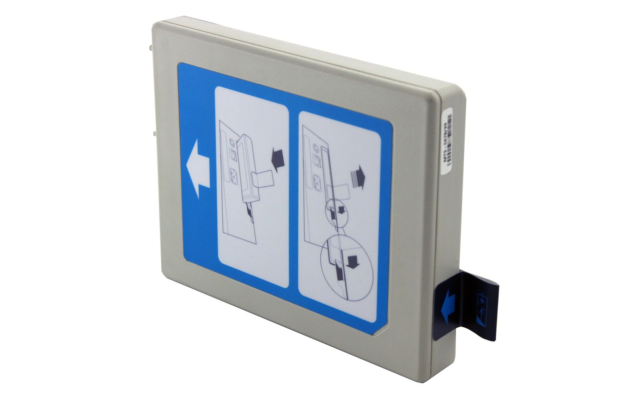 Akku für Philips Heartstart XL+, Rückseite Akku für Philips Heartstart XL+, Rückseite