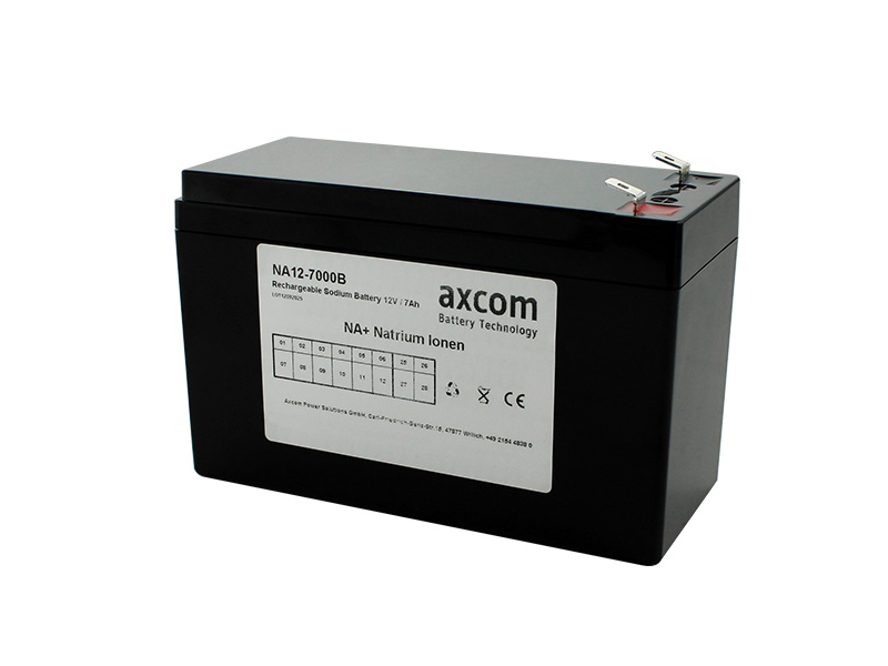Natrium Ionen Akku 12V 7Ah mit 6,3mm Steckkontakten
