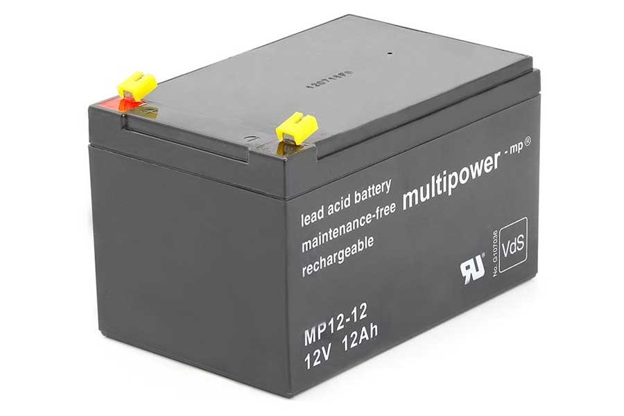 MULTIPOWER Bleiakku MP12-12 - 12V 12Ah (VDS) 4,8 mm Steckkontakte MULTIPOWER Bleiakku MP12-12 - 12V 12Ah (VDS) 4,8 mm Steckkontakte