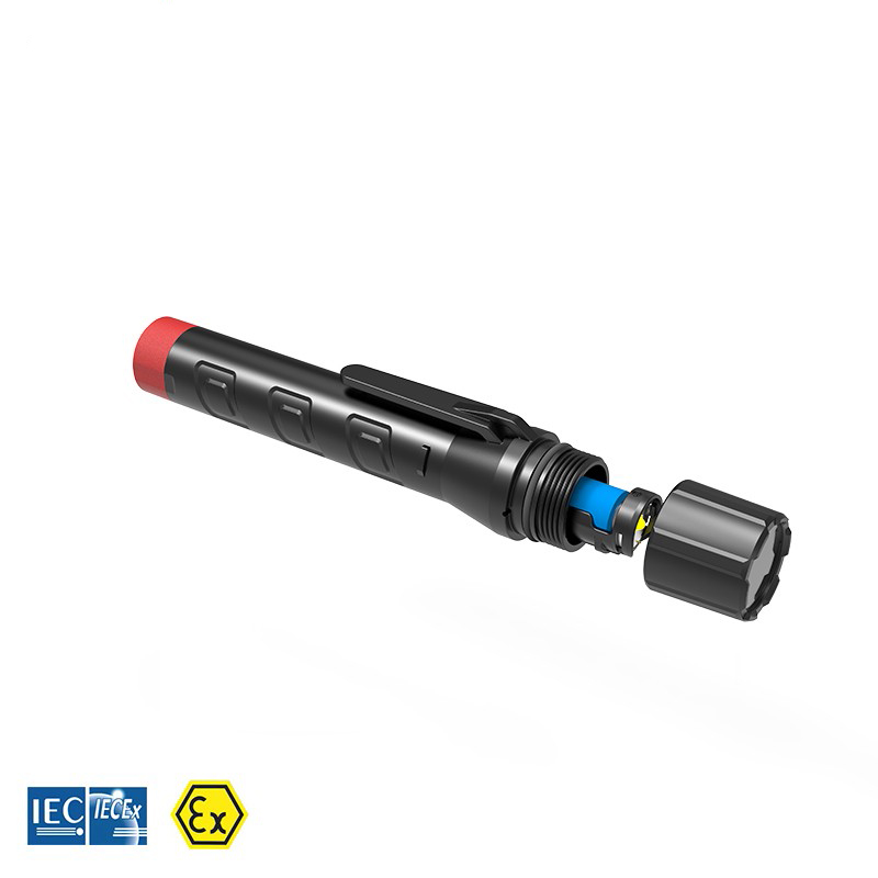 Taschenlampe EX-geschützt, batteriebetrieben, ATEX, 8h Leuchtdauer