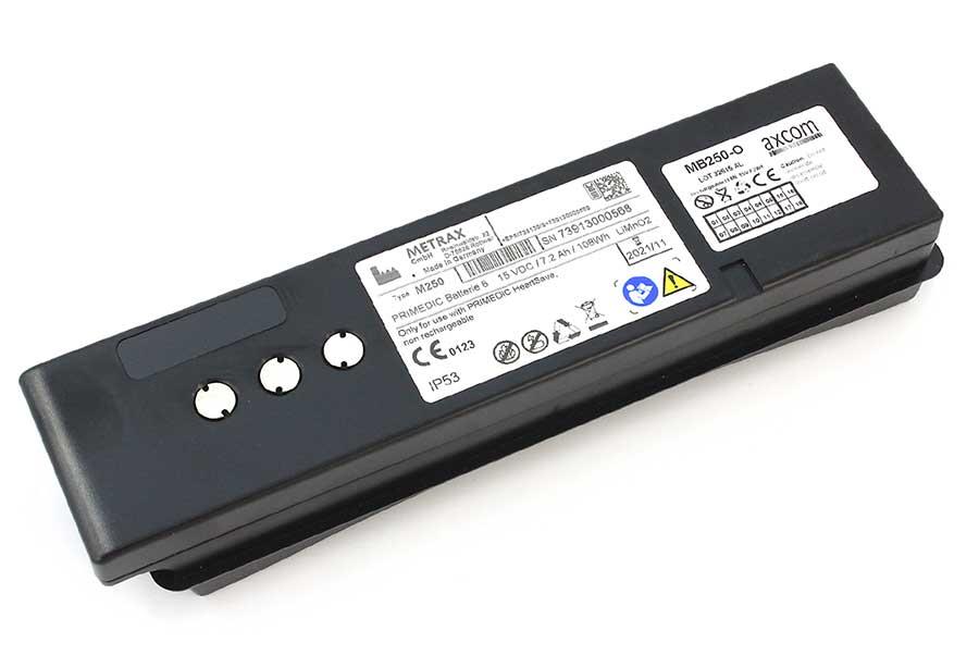 Batterie für Primedic/Metrax AED Defi HeartSave 6, HS6, HS6S, M250