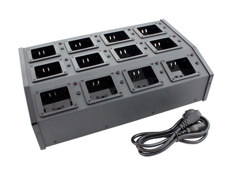Ladegerät für 12 Motorola Funkgeräte MTP3550, MTP6650, MXP600