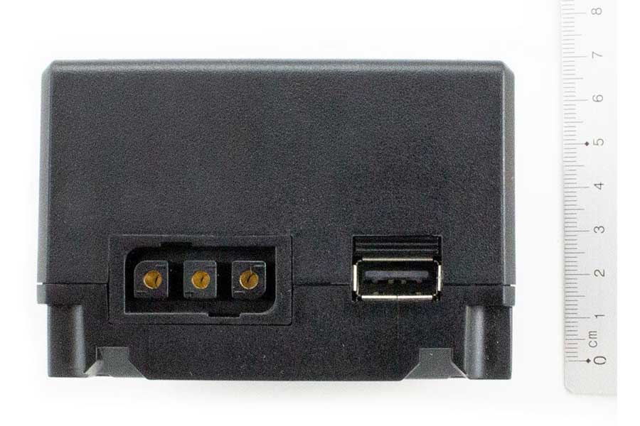 Li-Ion Micro Akku,9,II,(E) für Sony V Mount Cube BP-L40 - 14,8V/6,4Ah/ 94,72Wh USB und D-Tap