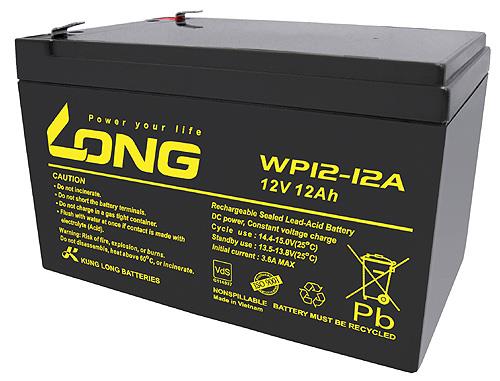 Long Bleiakku WP12-12A F2 - 12V 12Ah - VDS 6,3mm Kontakte