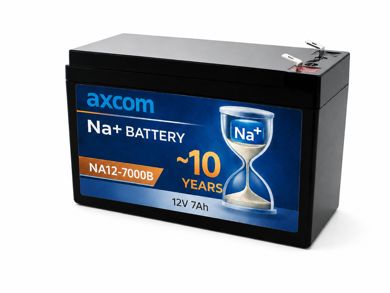 Natrium Ionen Akku 12V 7Ah mit 6,3mm Steckkontakten