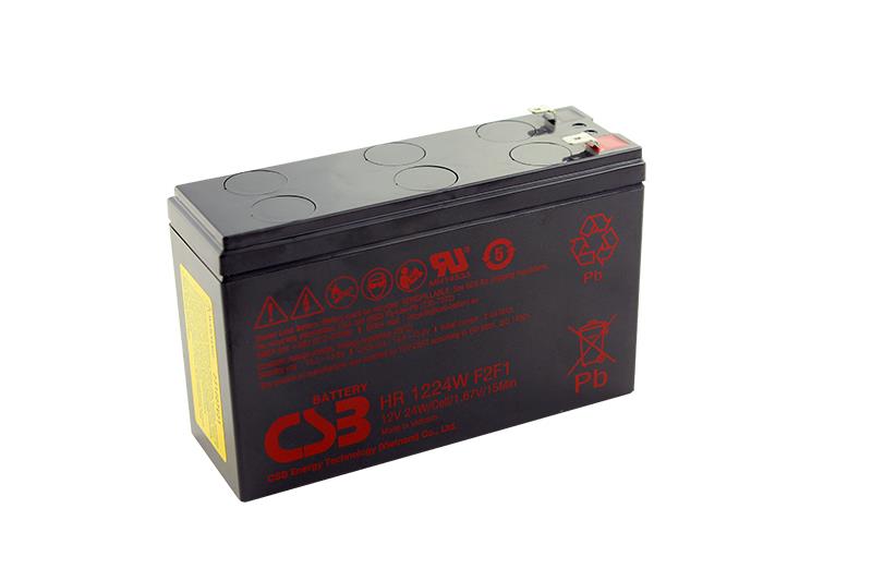 CSB Bleiakku HR1224W F2F1 - 12V 24W 5,8ah - BC4 (+F2-F1) CSB Bleiakku HR1224W F2F1 - 12V 24W 5,8ah - BC4 (+F2-F1)