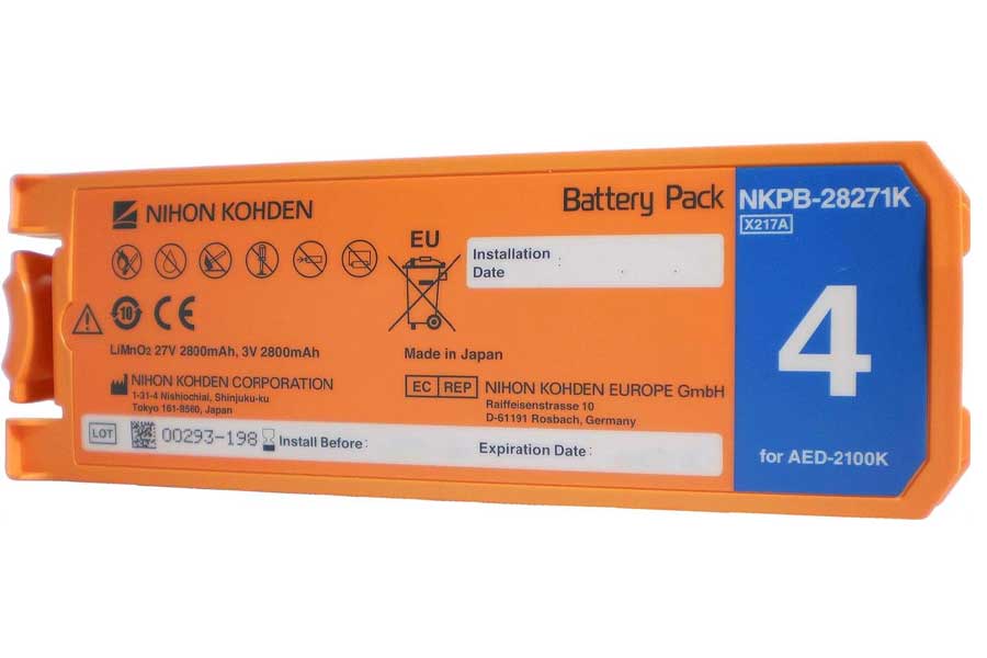 Batterie für Nihon Kohden Cardiolife AED 2100 