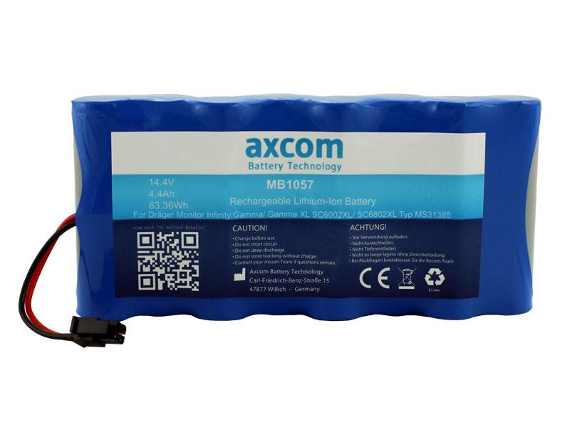 Akku für Dräger Infinity Gamma, Delta, SC6002XL, SC6802XL Akku für Dräger Infinity Gamma, Delta, SC6002XL, SC6802XL