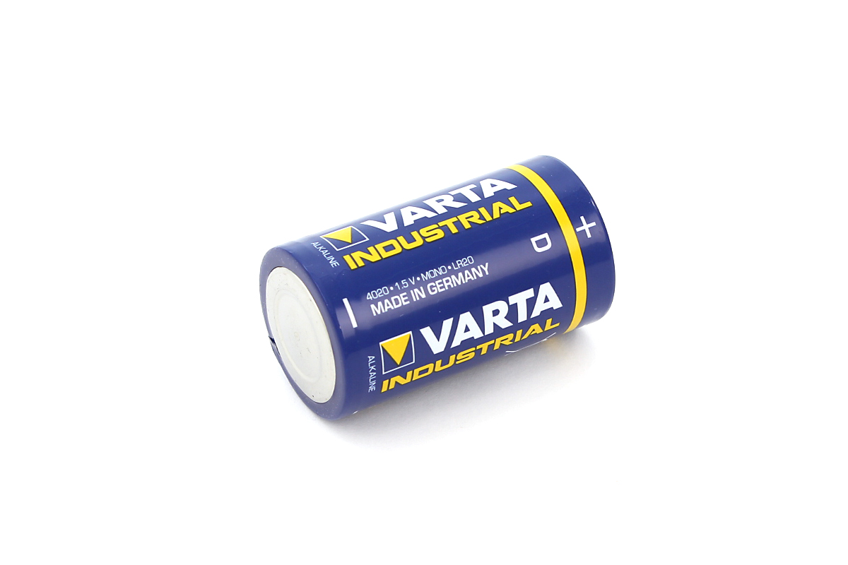 20 Varta Batterien, Industrial, Alkaline, Mono, D, LR20, 1.5V 20 Varta Batterien, Industrial, Alkaline, Mono, D, LR20, 1.5V