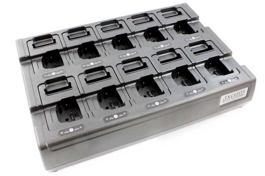 10+10-Stationen Ladegerät inkl. Adapter für Motorola MTP850