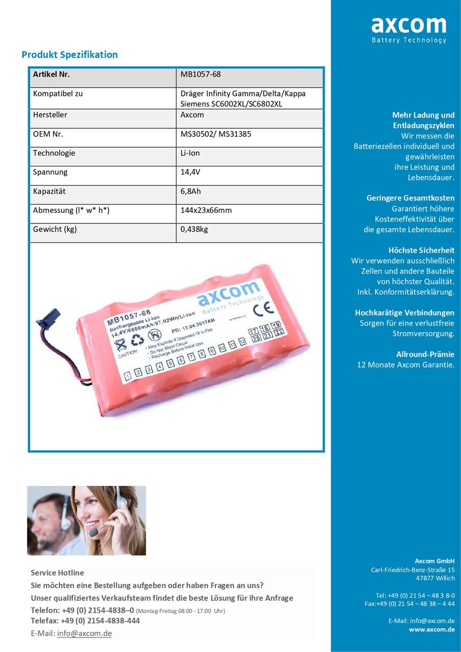 Datenblatt MB1057-68 Datenblatt MB1057-68