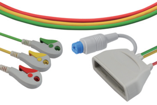 3-adriges EKG Kabel mit SpO2-Anschluss für Philips IntelliVue MX40 3-adriges EKG Kabel mit SpO2-Anschluss für Philips IntelliVue MX40