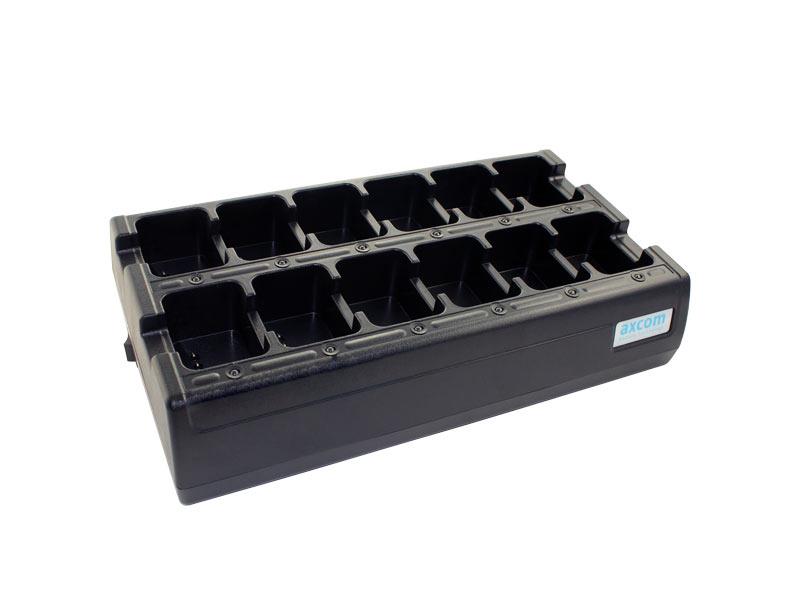 Ladegerät mit 12 Ladeschächten für Funkgeräte und Akkus Ladegerät mit 12 Ladeschächten für Funkgeräte und Akkus