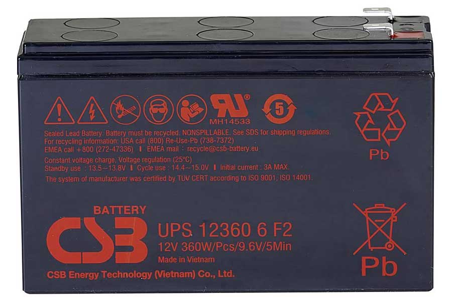 CSB Bleiakku UPS 123606 F2