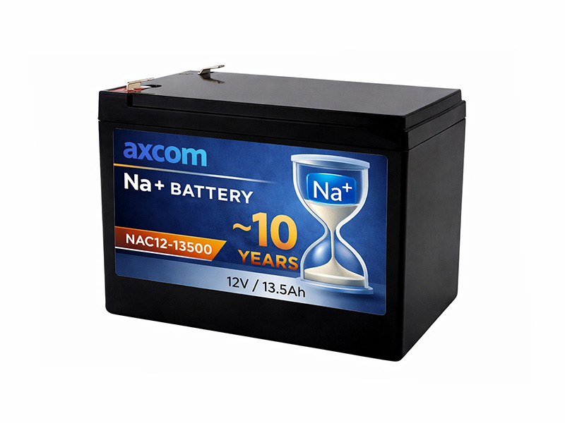 Natrium Ionen Akku 12V 13,5Ah mit 4,7mm Steckkontakten Natrium Ionen Akku 12V 13,5Ah mit 4,7mm Steckkontakten