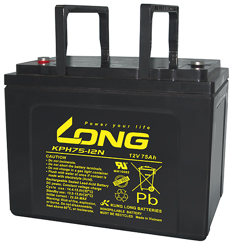 Long Bleiakku KPH75-12N - 12V 75Ah - M6 Long Bleiakku KPH75-12N - 12V 75Ah - M6