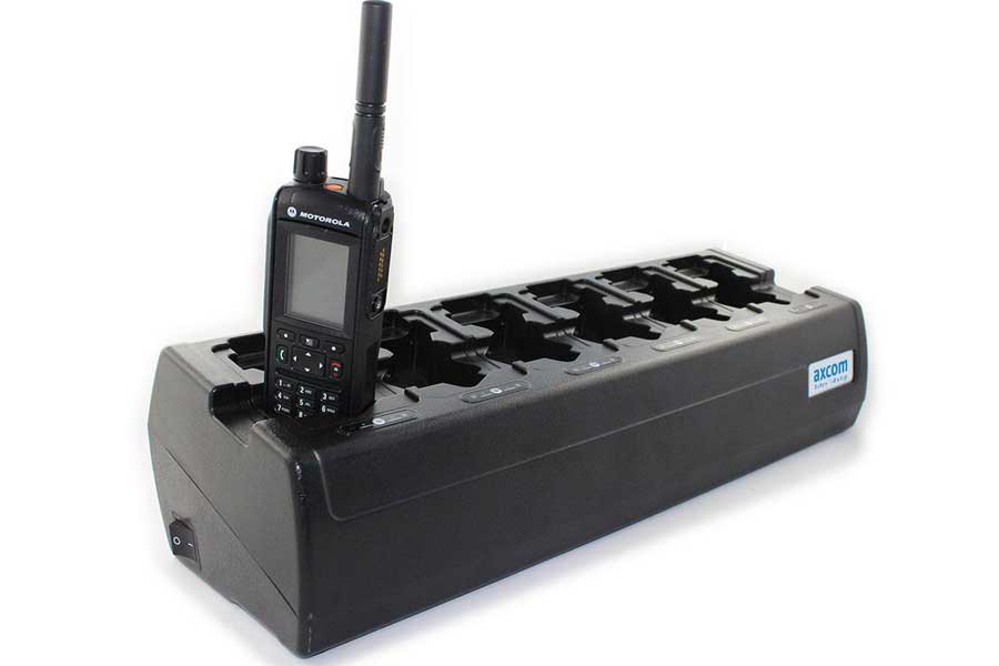 6+6-Stationen Ladegerät inkl. Adapter für MTP6650, MTP3550, MXP600