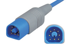 SpO2 Ohrsensor für Erwachsene, passend zu Philips M1194A, Detailansicht Stecker 