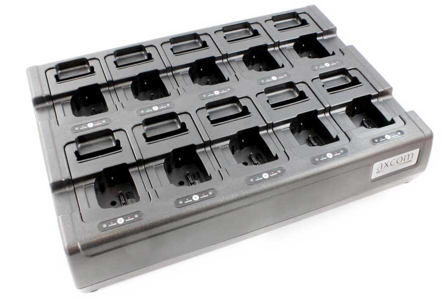 10+10-Stationen Ladegerät inkl. Adapter für Motorola MTP850