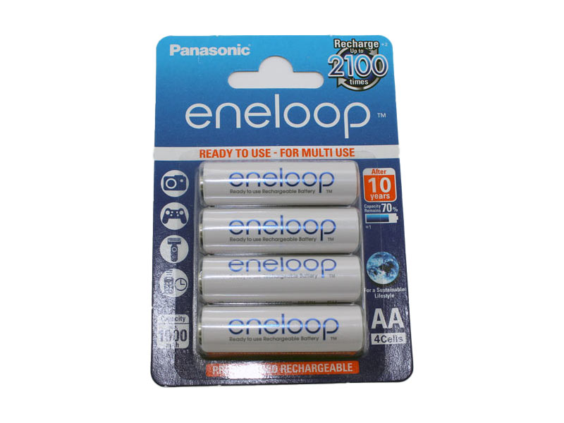 Eneloop NiMH Akku 4 x Mignon AA 1,2V 1,9Ah BK-3MCCE Eneloop NiMH Akku 4 x Mignon AA 1,2V 1,9Ah BK-3MCCE