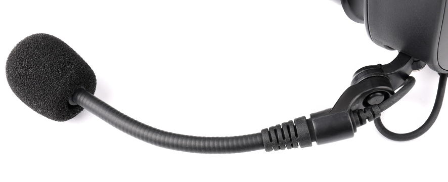Überkopf Headset mit Schwanenhals Mikrofon und PTT-Taste, für Motorola R7, MXP600