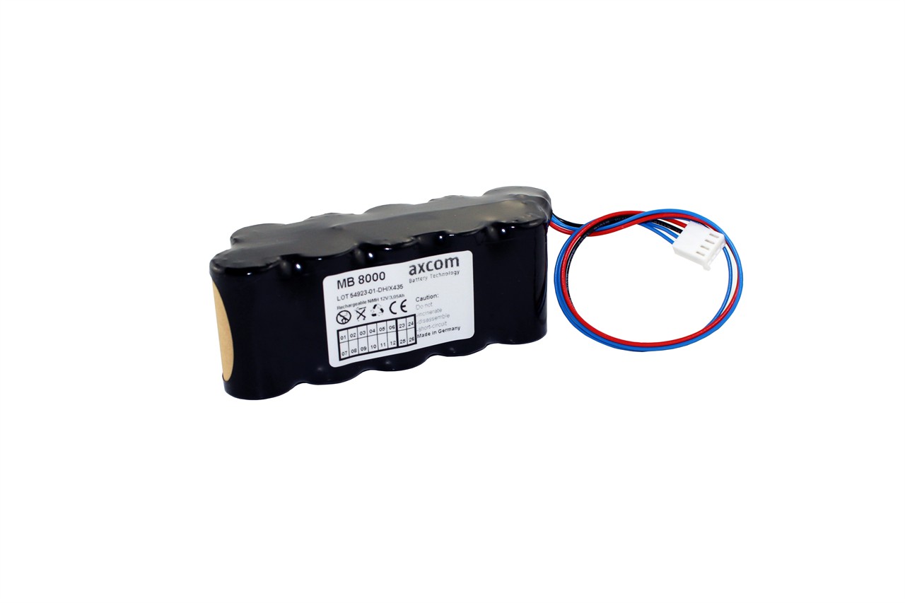 NiMH Akku für Stryker Smartpump VBM Tourniquet System 8000, 9000 - 12V 3Ah