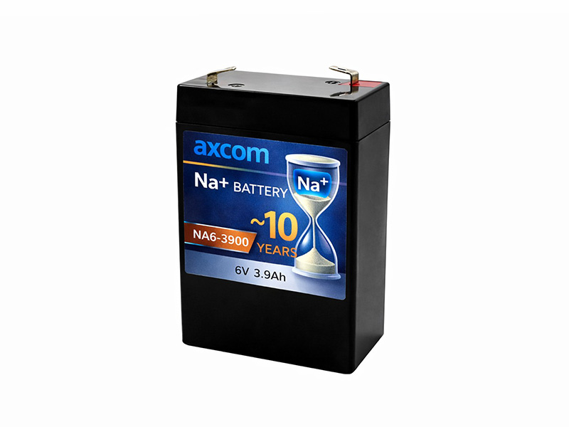 Natrium Ionen Akku 6V 3,9Ah mit 4,7mm Steckkontakten