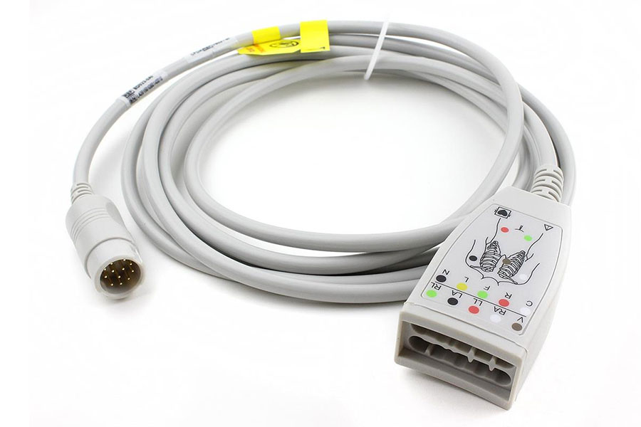 10 adriges EKG Stammkabel für Philips Patientenmonitore, wie Philips M1663A