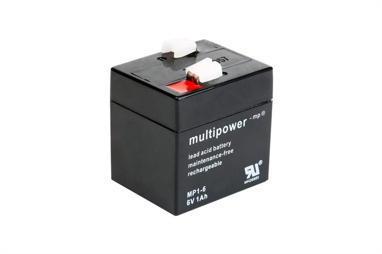 MULTIPOWER Bleiakku MP1-6 - 6V 1,0AH (VdS)