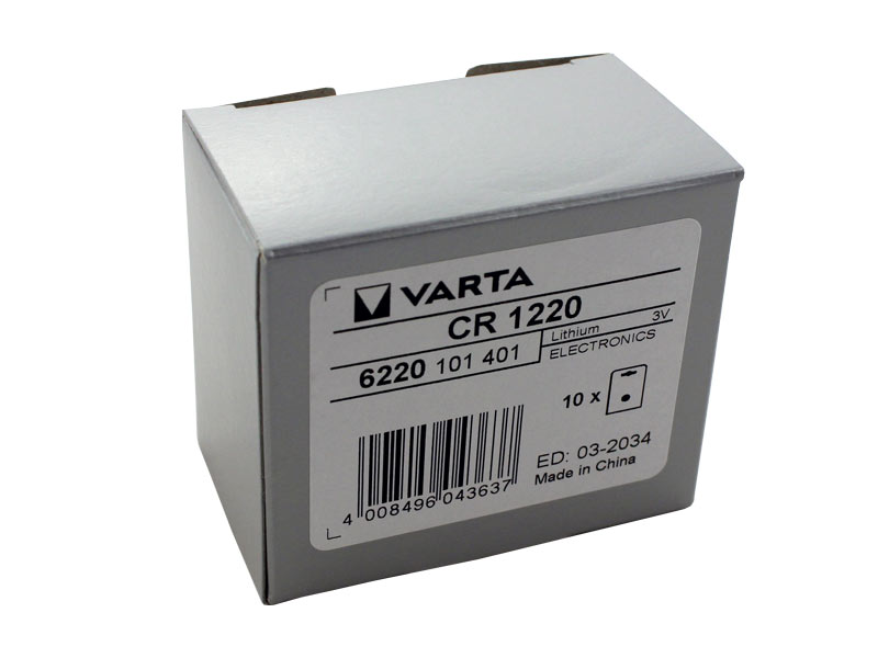 Li-Me Knopfzelle Varta CR1220 3V (10x 1er Blister) Li-Me Knopfzelle Varta CR1220 3V (10x 1er Blister)