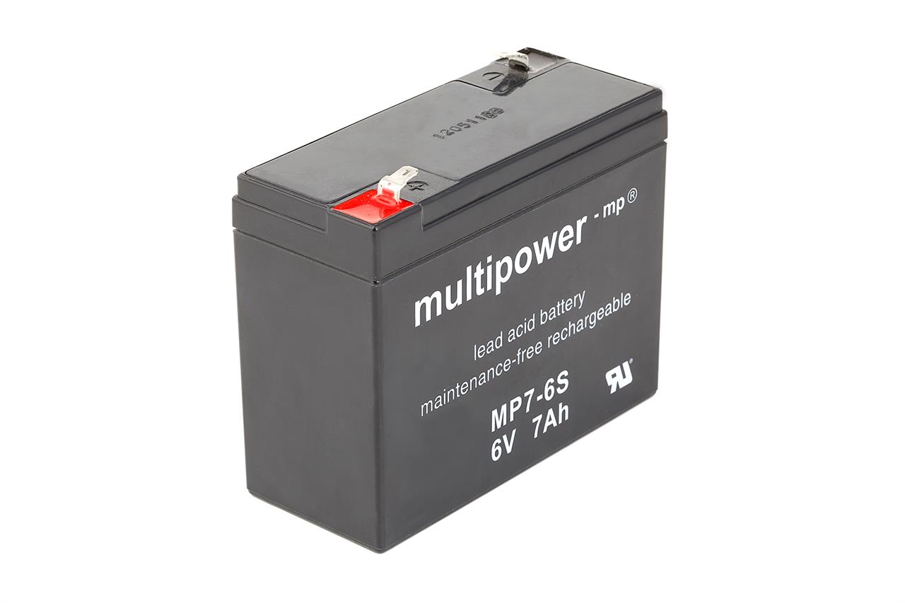 Multipower Bleiakku MP7-6S - 6V 7Ah (auch für Horizont Euro-Blitz) Multipower Bleiakku MP7-6S - 6V 7Ah (auch für Horizont Euro-Blitz)