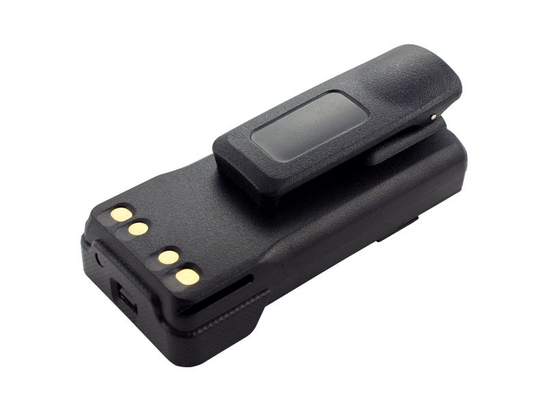 Akku für Motorola Funkgeräte der Serien DP2000, DP4000. Rückseite