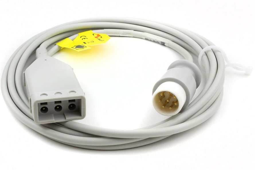 3-adriges EKG Stammkabel mit 8 pol. Stecker, wie Philips M1590A 3-adriges EKG Stammkabel mit 8 pol. Stecker, wie Philips M1590A