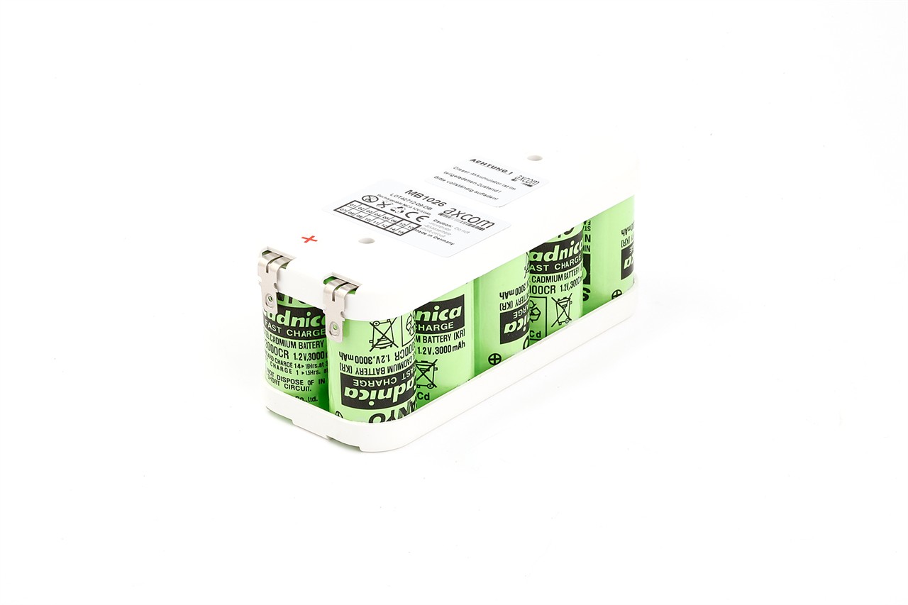 Zellentausch für NICD Akku (Einsatz) für Bett Bemag, Hellige Defiscope, Philips BD500 - 12V/3AH
