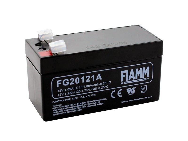 PB-Akku FIAMM FG20121A - 12V/1,2AH (VDS) - schmale Baufrom 42 mm PB-Akku FIAMM FG20121A - 12V/1,2AH (VDS) - schmale Baufrom 42 mm